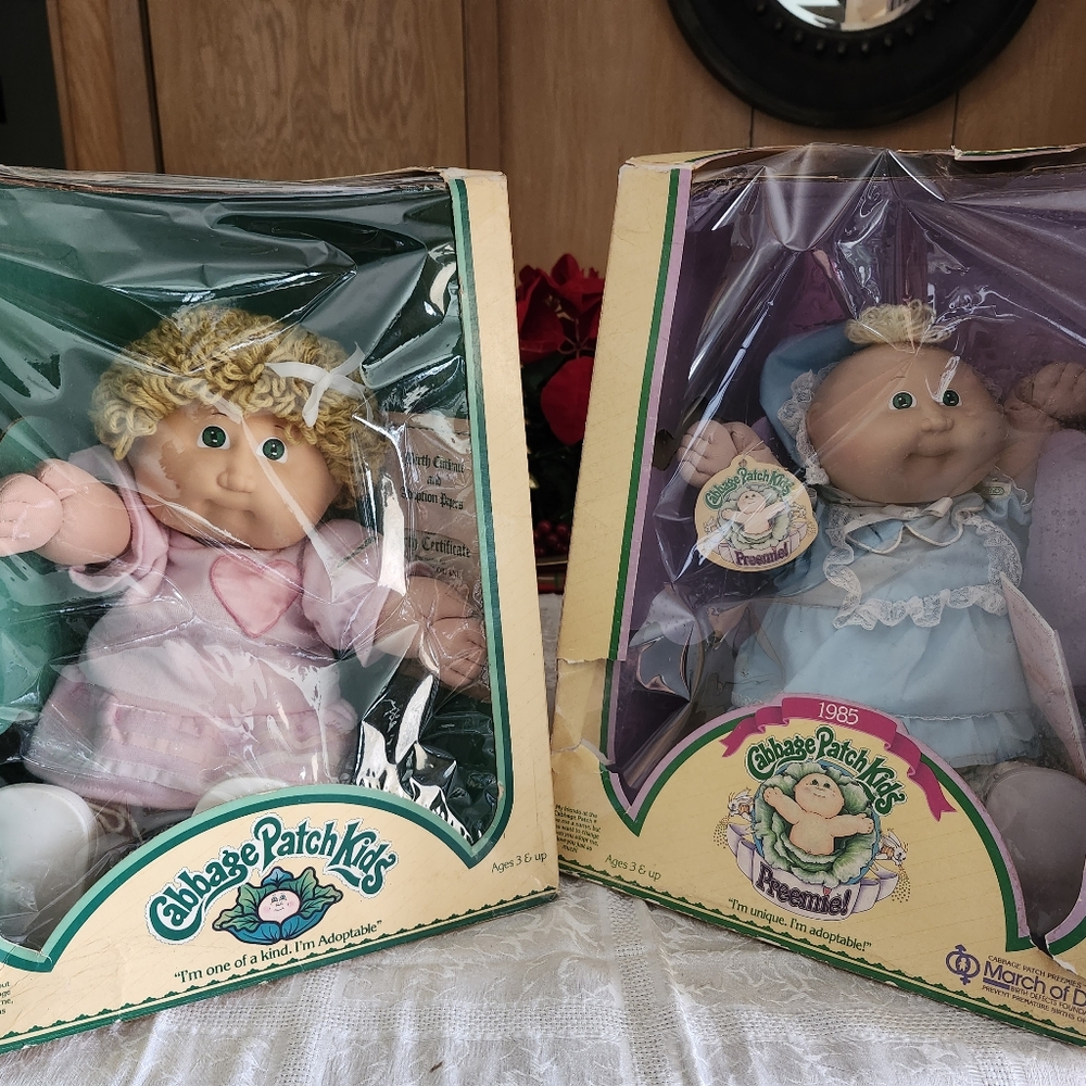 Set of 2 Cabbage Patch Dolls in Original Box
